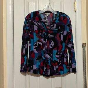 Multicolored Long Sleeved Blouse